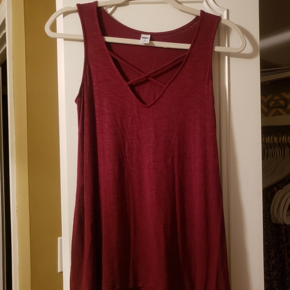 Maroon tank top
